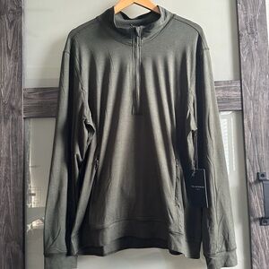 💎💎💎💎💎💎💎7 Diamonds - Core Performance 1/4 Zip Pullover Mens XL - Olive Green